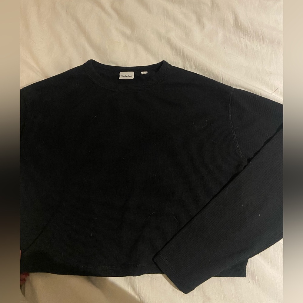 aritzia sunday best waffle long sleeve